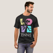 Tennis Liebe Amerikaner T-Shirt (Vorne ganz)