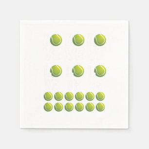 Tennis Liebe Ball Racquet Court Spielgutschein Serviette