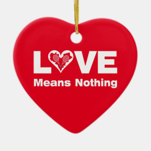 Tennis Liebe bedeutet nichts Keramik Ornament