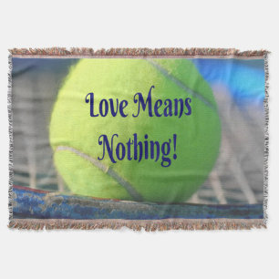 Tennis Liebe bedeutet nichts! Motivierend Funny Decke