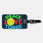 Tennis Liebe Blue Gepäckanhänger (Vorderseite horizontal)