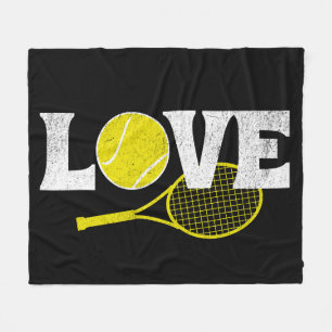 Tennis-Liebe Fleecedecke