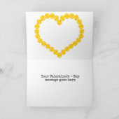 Tennis Liebe Herz - Valentinstag Karte (Innenseite)
