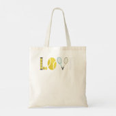 Tennis Liebe I Tennis Racket Tennis Ball Tennis Pl Tragetasche (Rückseite)