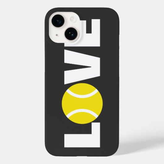 Tennis Liebe iPhone 14 Gehäuse mit Balldesign Case-Mate iPhone Hülle (Rückseite)