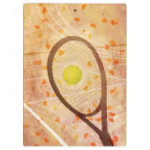Tennis-Liebe Klemmbrett (Rückseite)