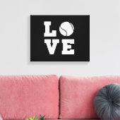 Tennis-Liebe Leinwanddruck (Insitu (Wohnzimmer))