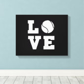 Tennis-Liebe Leinwanddruck (Insitu (Holzboden))
