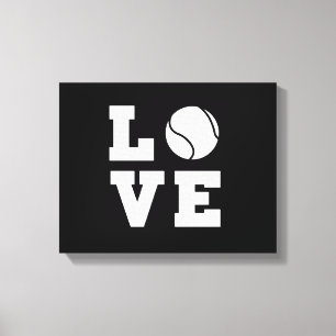 Tennis-Liebe Leinwanddruck