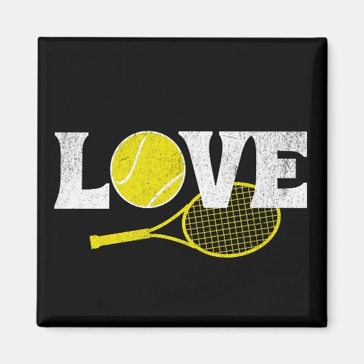 Tennis-Liebe Magnet (Vorne)