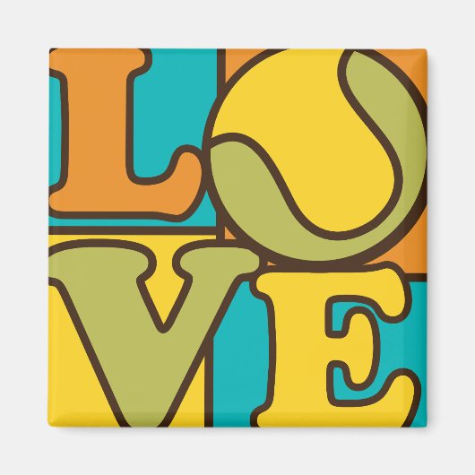 Tennis-Liebe Magnet (Vorne)