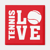Tennis-Liebe Magnet (Vorne)