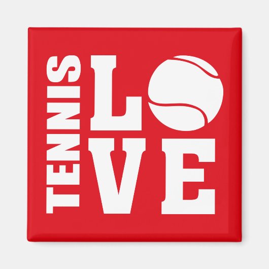 Tennis-Liebe Magnet (Vorne)