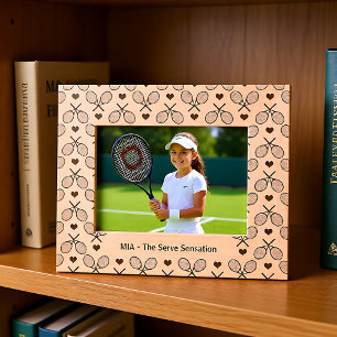 Tennis Liebe Match Frame Geätzte Rahmen