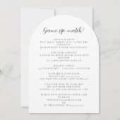 Tennis-Liebe mit Details Hochzeit Einladung (Rückseite)