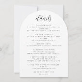 Tennis-Liebe mit Details Hochzeit Einladung (Rückseite)