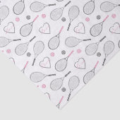 Tennis-Liebe-Muster Seidenpapier (Ausschnitt)