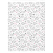 Tennis-Liebe-Muster Tischdecke (Vorderseite)