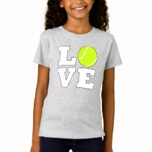 Tennis LIEBE Niedlich Girls Tennis Player oder Fan