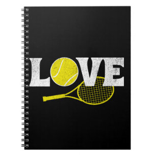 Tennis Liebe Notizblock