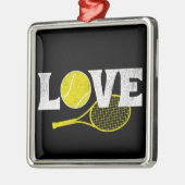 Tennis-Liebe Ornament Aus Metall (Links)