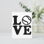 Tennis-Liebe Postkarte (Stehend Vorderseite)