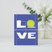 Tennis-LIEBE Postkarte (Stehend Vorderseite)