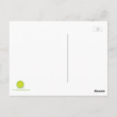 Tennis-LIEBE Postkarte (Rückseite)