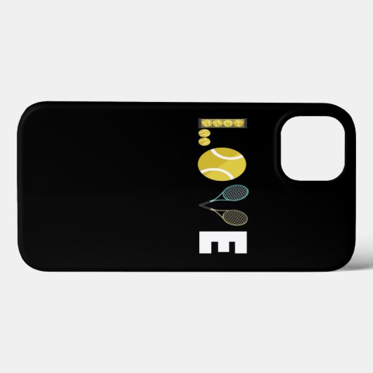 Tennis Liebe Racket Ball Case-Mate iPhone Hülle (Rückseite (Horizontal))