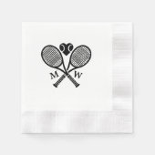 Tennis-Liebe Serviette (Vorderseite)