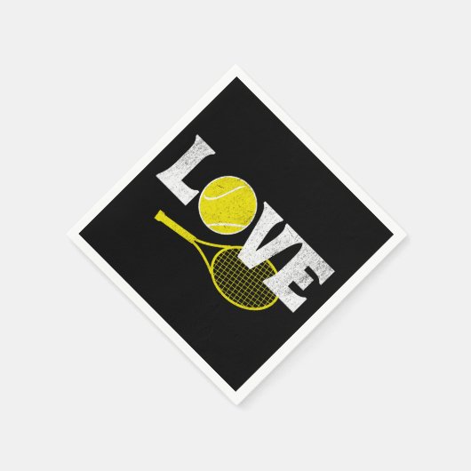 Tennis-Liebe Serviette (Ecke)