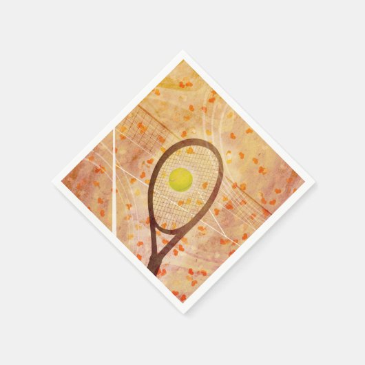 Tennis-Liebe Serviette (Ecke)