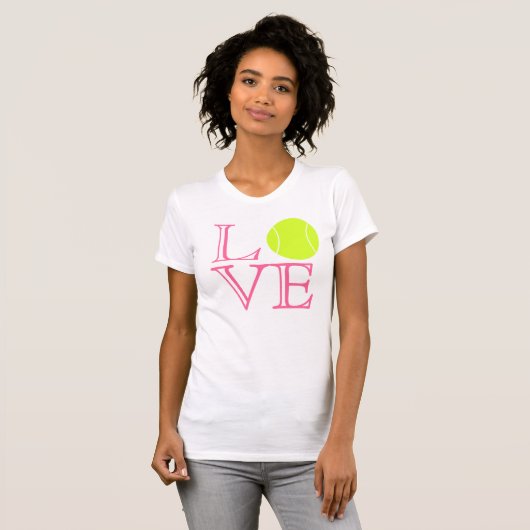 Tennis-Liebe-T - Shirt (Vorne ganz)