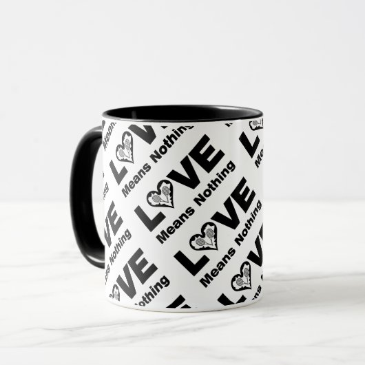 Tennis-Liebe Tasse (Vorderseite Links)