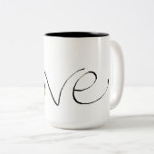 Tennis-Liebe-Tasse Zweifarbige Tasse (VorderseiteRechts)