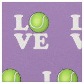 Tennis-Liebe-Tennis-Fan-Flieder-Farbe Stoff (Nahaufnahme)