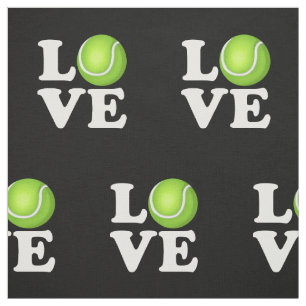 Tennis-Liebe-Tennis-Fan Stoff