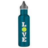 Tennis LIEBE Tennis- oder Trainersport Edelstahlflasche (Links)