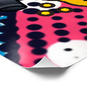 Tennis Life ist besser auf dem Platz abstrakt Poster (Ecke)