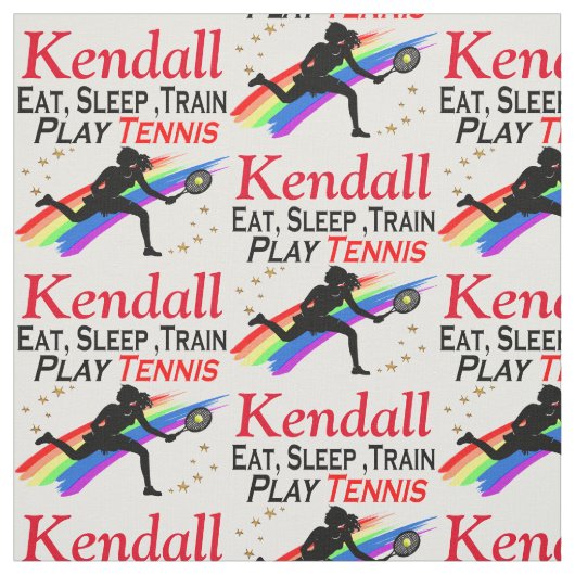 TENNIS LIFE PERSONALISIERT FABRIC STOFF (Muster)