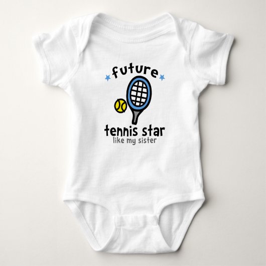 Tennis like Sister Baby Strampler (Vorderseite)