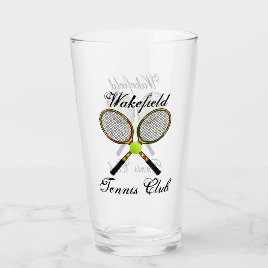 Tennis-Liter-Glas Glas (Vorderseite)