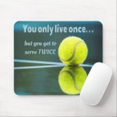 Tennis live einmal zweimal, Tennis Ball, Court Mousepad (Mit Mouse)