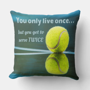 Tennis live zweimal, Tennis Ball, Court Kissen