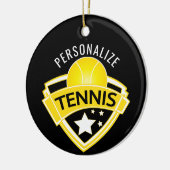 Tennis 🎾 Logo Design Keramik Ornament (Links)