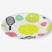 Tennis Lover Pappteller (Schrägansicht)