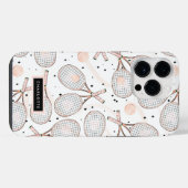 Tennis Lover Racket iPhone Hülle (Rückseite (Horizontal))