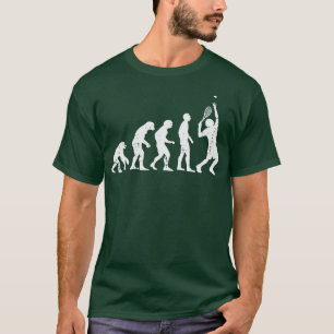 Tennis lustige Evolution Trainer Spieler Männer Fr T-Shirt