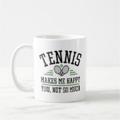 Tennis macht mich glücklich, dass du nicht so viel kaffeetasse (Links)