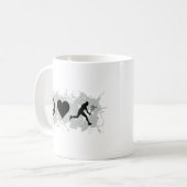 Tennis-Mädchen 2 Kaffeetasse (Vorderseite Links)